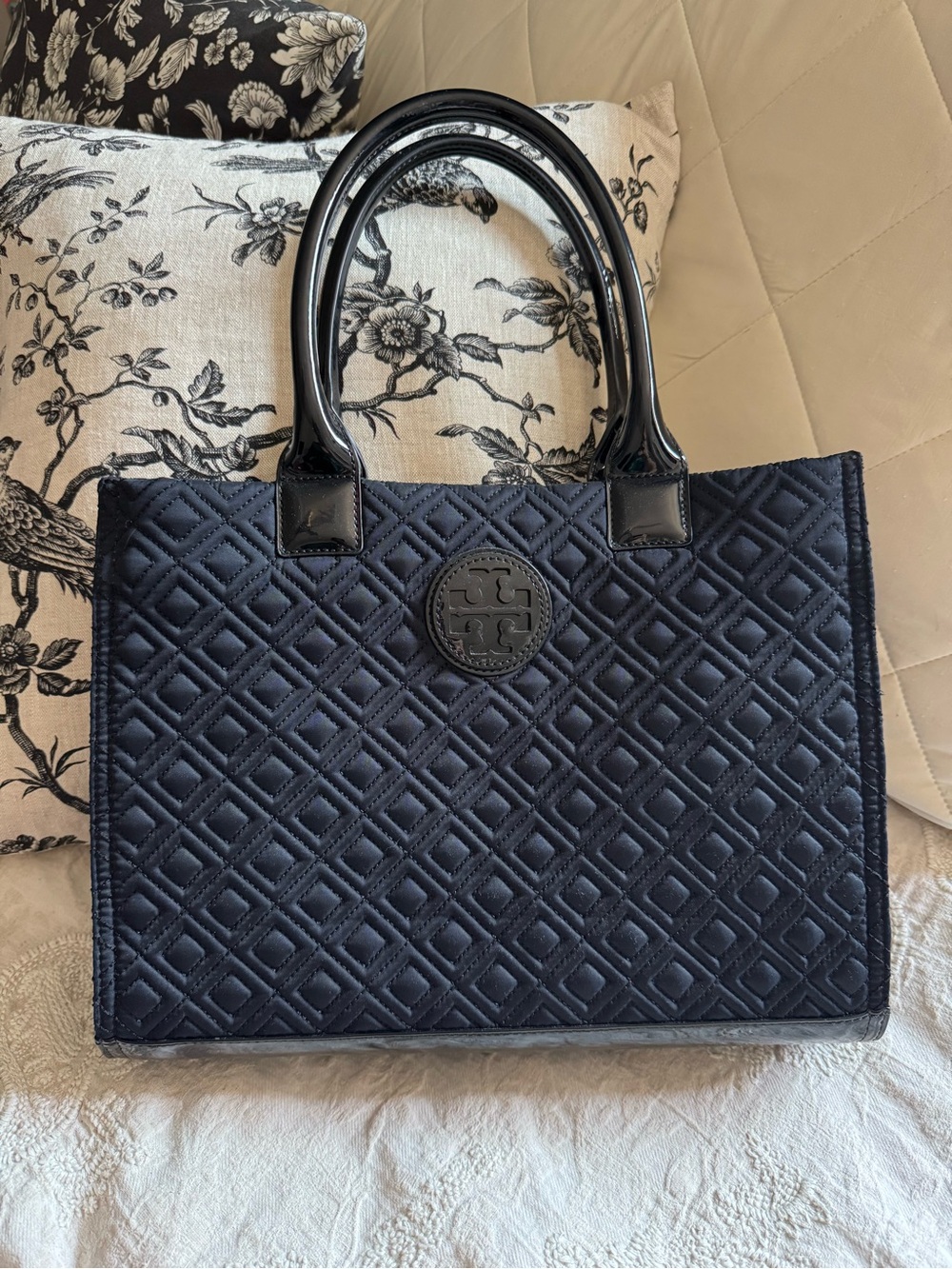 Tory Burch Ella Quilted tote Black